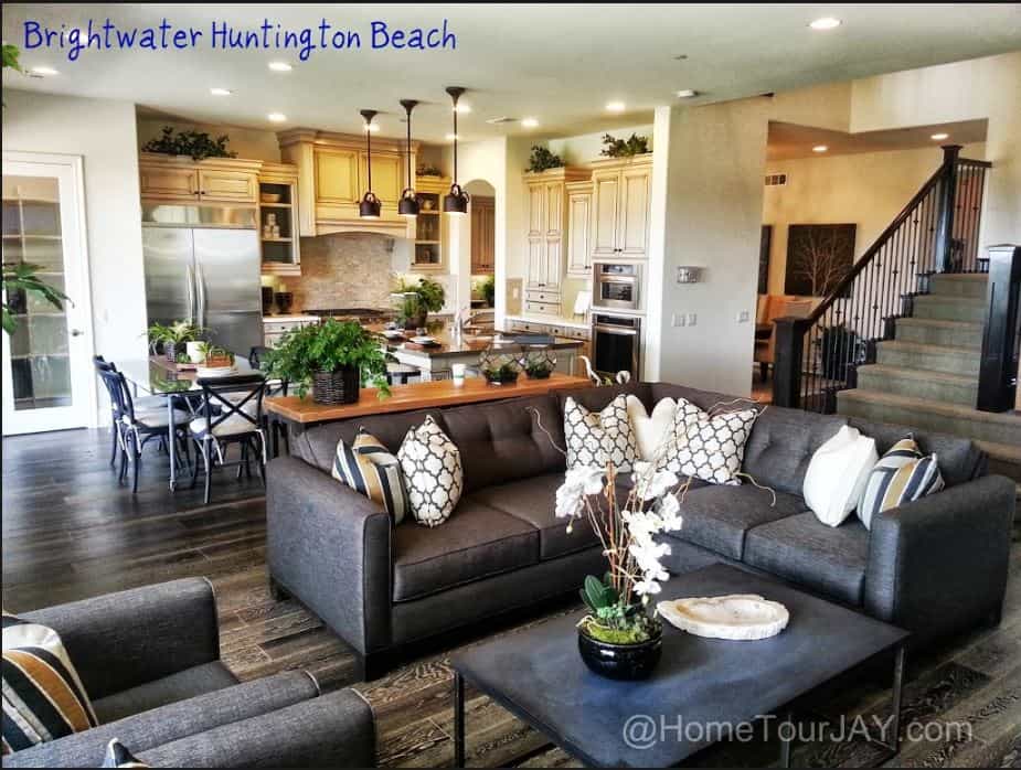 Brightwater huntington beach kitchen and family room by jay valento