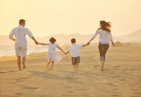 Young family enjoying newport coast relocation package