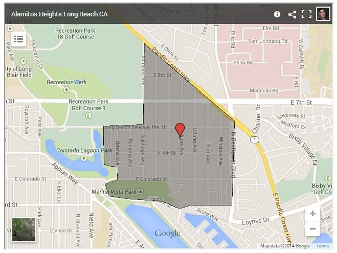 Alamitos heights long beach neighborhood guide Map of alamitos heights long beach ca