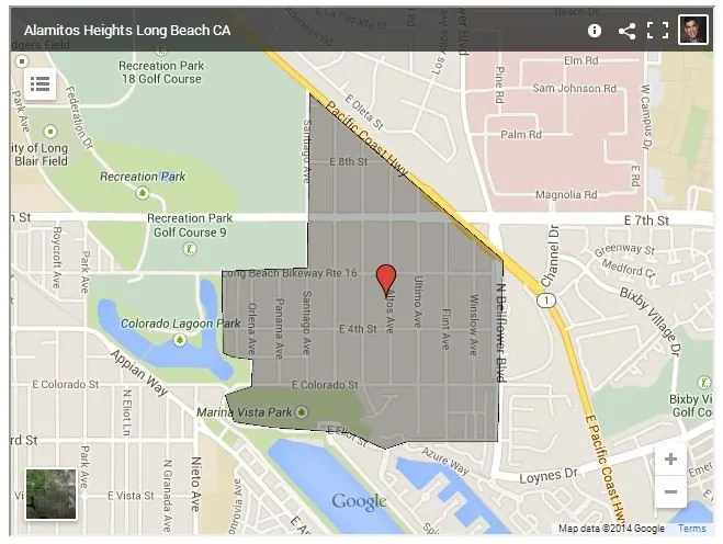 Map of alamitos heights long beach ca