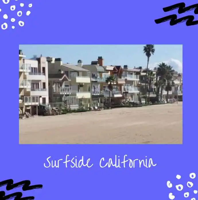 Surfside homes on the sand