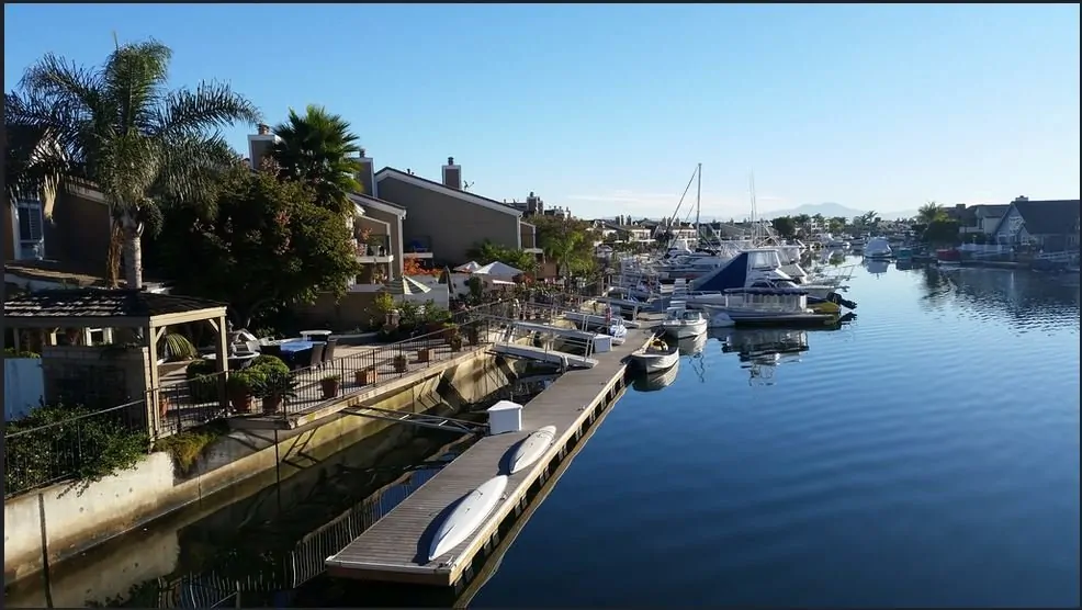 Seagate Townhomes with boat slips Huntington Harbor Huntington Beach CA