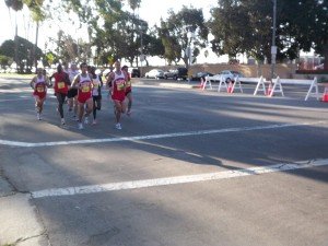 Elite Pack of Long Beach Marathon Runners  10-10-2010