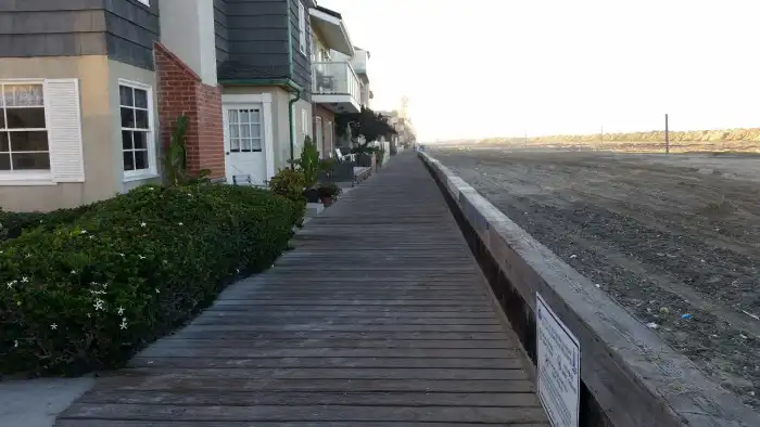 Long beach beach front homes