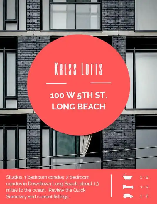 Historical landmark kress lofts long beach