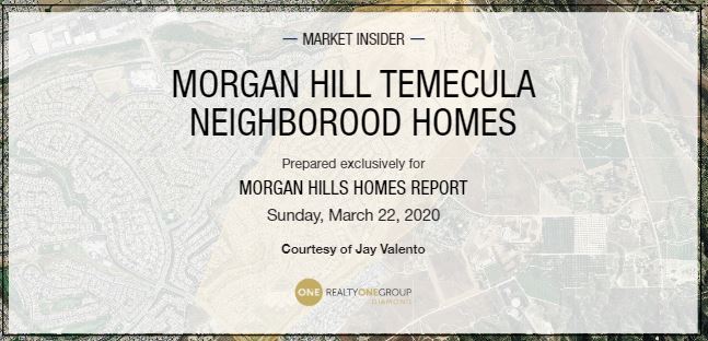 Morgan Hill Temecula Homes Report