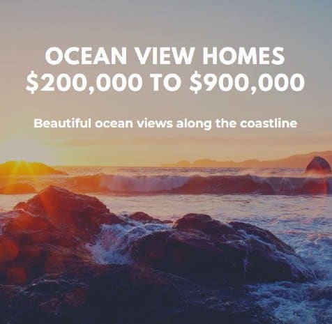 Ocean view homes 200000 900k