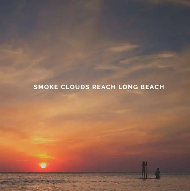 Smoke clouds reach long beach california