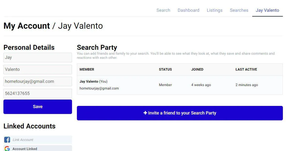 Your login profile
