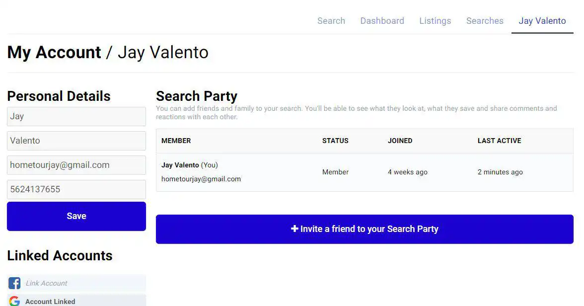 Your login profile