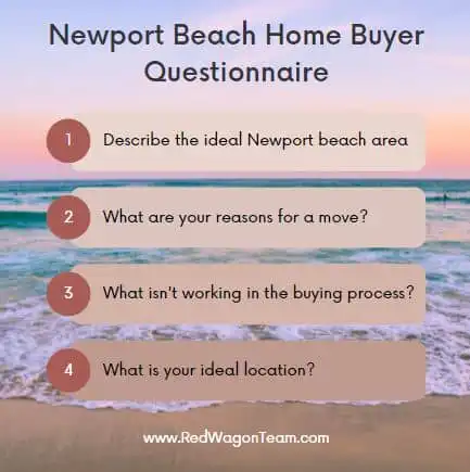 Newport beach home buyer questionnaire california