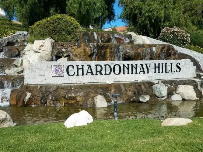 Chardonnay hills sign in temecula, california