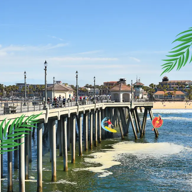 Picture of the huntington beach pier