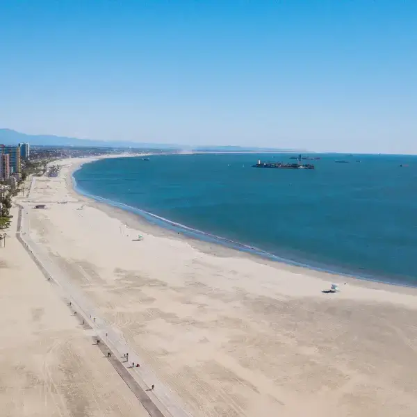 Coastline view of long beach ca condos in southern california