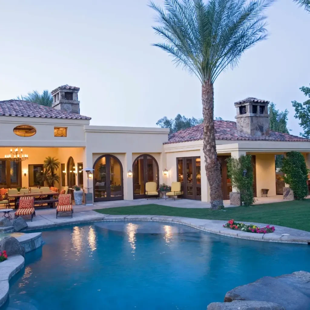 Beautiful luxury pool home in california is just one of the many co-ownership style homes you can invest in as a 2nd home.