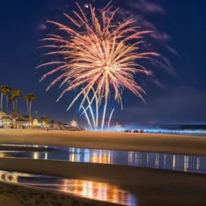 Fireworks in newport beach new years eve 2023