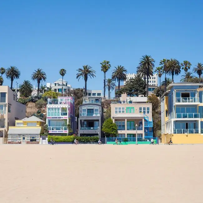 Southern california mansions on the beach