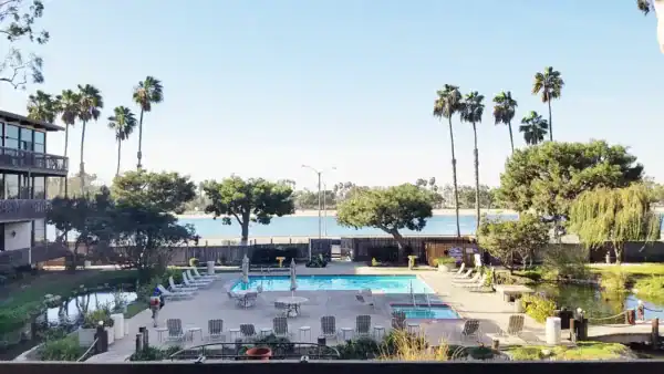 Pool at marina pacifica condos in long beach on alamitos bay. The ultimate waterfront community.