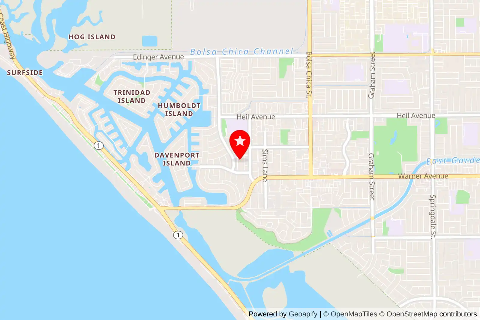 Map to aosa coffee in hb