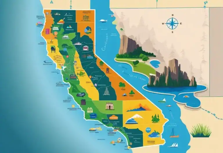 Map of southern california highlighting long beach real estate options.